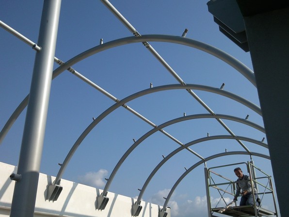 Vetroprogetti progettazione copertura in vetro curvo milazzo ... Vetri curvi su misura